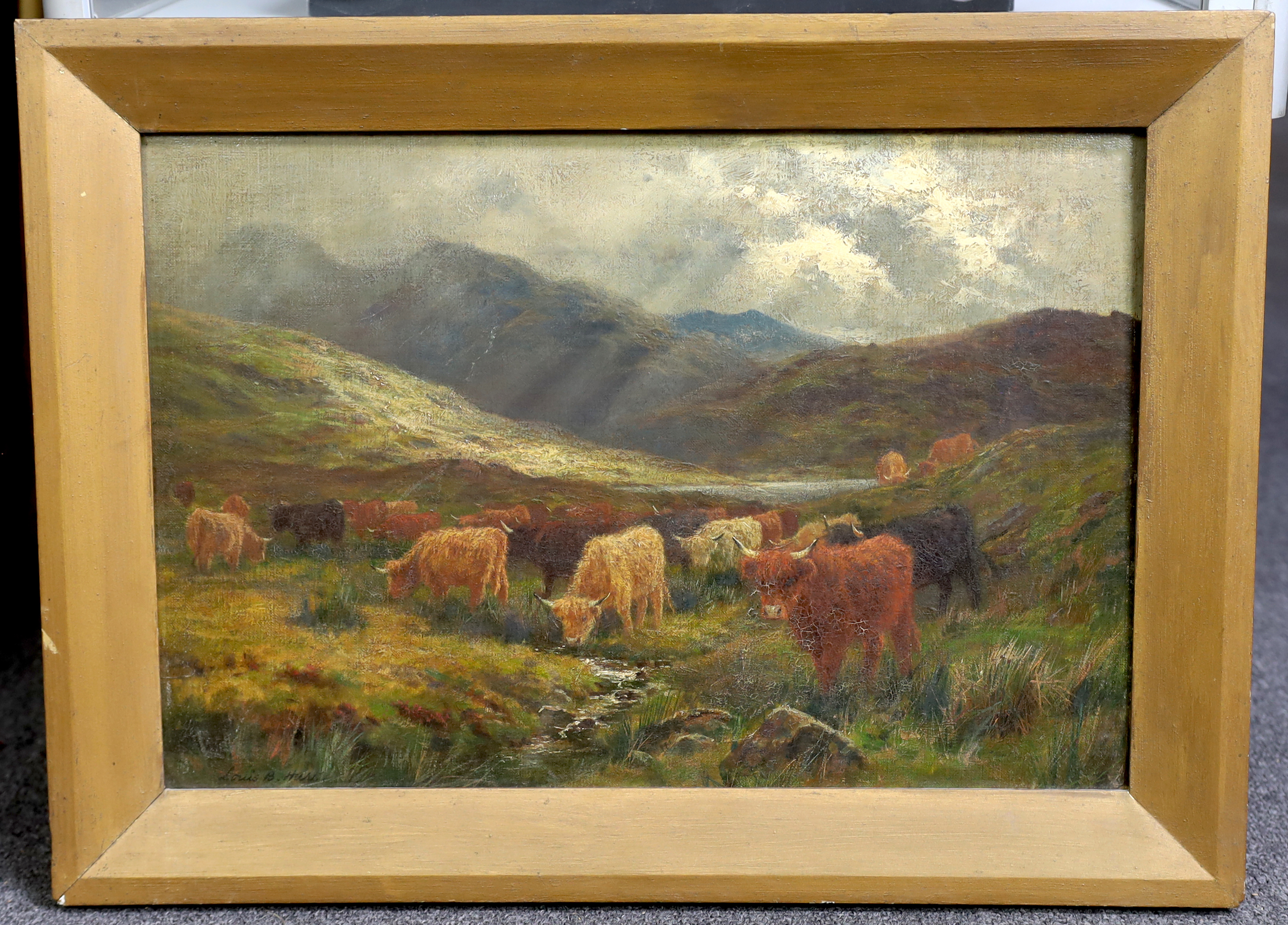 Louis Bosworth Hurt (British, 1856-1929), 'In Glen Falloch, Perthshire', oil on canvas board, 32 x 47cm